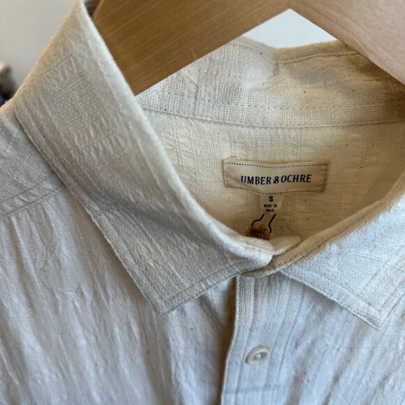 Umber & Ochre Workshirt, size S, cream. - Picture 4 of 4